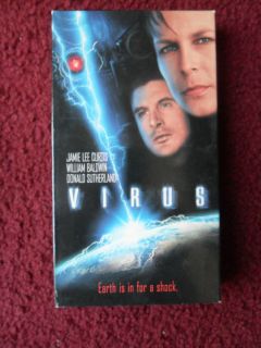 VIRUS VHS 1999 Jamie Lee Curtis William Baldwin Donald Sutherland