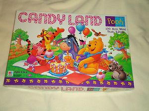 WINNIE THE POOH DISNEY CANDY LAND BOARD GAME COMPLETE IN BOX 100