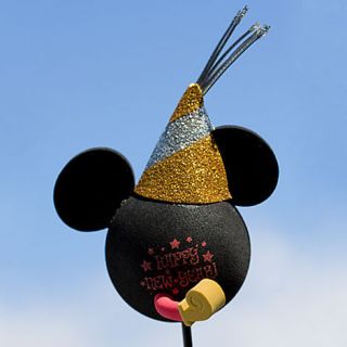 Holiday Mickey Disney Icon Christmas Car Antenna Ball Topper Happy New