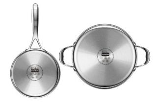 New Cooks Standard Multi Ply Clad Stainless Steel 10 Piece Cookware