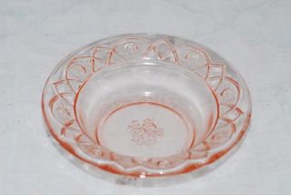 Federal Glass Rosemary Pink 5 inch Fruit Berry Bowl Bowls