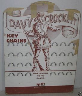  1955 Davy Crockett Ring Display Board