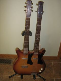 1964 Danelectro Double Neck Guitar Bass