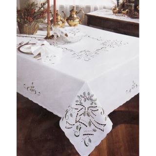  Bells Holiday Collection Table Linen 66x104 Oval Table Cloth