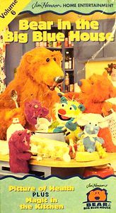VHS BEAR IN THE BIG BLUE HOUSE PICTURE OF HEALTH plus MAGIC IN THE
