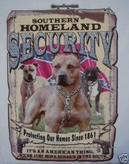 Dixie Pitbull Southern Homeland Security Rebel Shirt