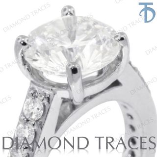 68ct E SI2 Round Genuine Diamond 14k Gold Classic Engagement Ring 3