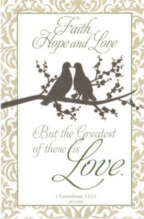 100 (U6331) Love Birds   Doves Wedding Programs