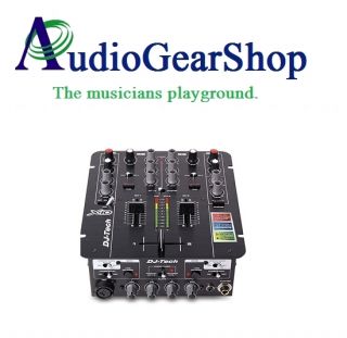  x10 Pro 2 Channel DJ Mixer Integrated USB Soundcard Djtech x 10