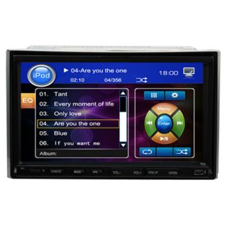 BT Link Radio A2DP TV Audio Video Music Car Stereo DVD Player 7 LCD
