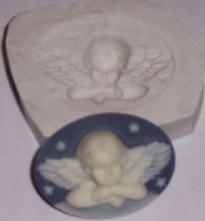 Cuious Angel Cameo Polymer Clay Push Mold Sculpey 3B