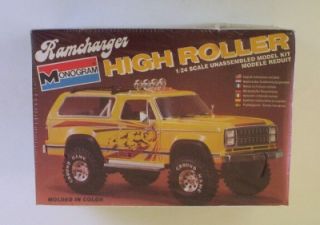 4x4 Dodge Ramcharger High Roller Monogram 1 24 SEALED Model Truck Kit