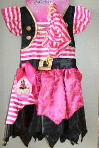 new girls pirate costume dress up size 3 4 5 6