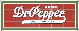 Drink Dr Pepper Vintage Porcelain Steel Magnet Soda USA