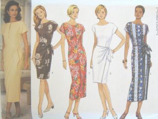 Misses Dress Sewing Pattern Butterick 4436 Easy New