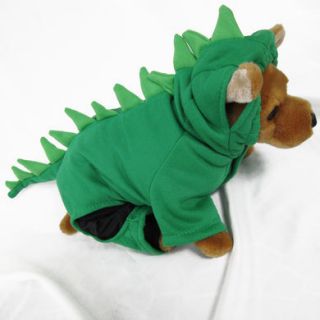 Dinosaur GR Costume Pet Dog Clothes Apparel Chihuahua M