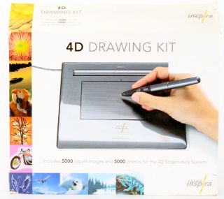 Husqvarna Viking Inspira 4D Drawing Kit Embroidery System