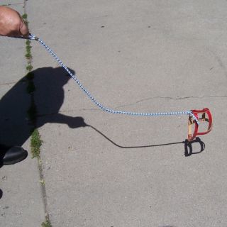 invisible dog leash this is great fun a stiff wire runs down the leash