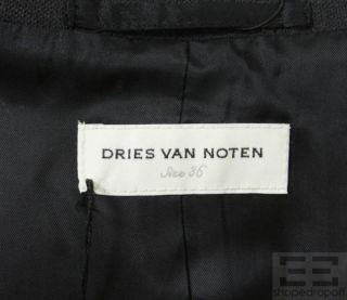 Dries Van NOTEN Grey Wool Two Button Blazer Size 36