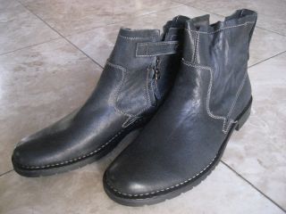 NIB John Varvatos Driggs Convertible Boots Size 8 Black F1199K3B