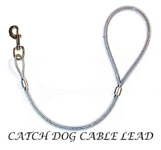  Hunting Heavy Duty CABLE BULL DOG LEAD Hunting Boar Catch Dog Supplies