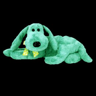 Ty Diddley The Green Dog Beanie Baby Mint Retired