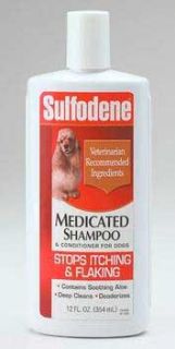 New Sulfodene Medicated Shampoo and Conditioner for Dogs 12 Oz