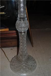 Turkish Crystal Floor Lamp Cut Glass Retails $6000