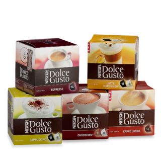 Dolce Gusto Capsules Assortment Flavors Coffee 16 Count