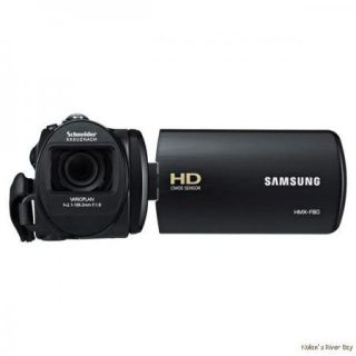 Samsung HMX F80 Flash Memory HD Digital Video Camcorder Black HMX