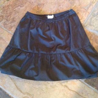  Crew Crewcuts Girls Holiday Skirt Dressy Charcoal Grey Black 10 Medium