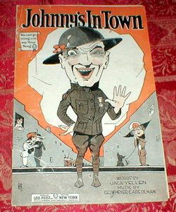 Johnnys in Town Vintage 1919 Sheet Music