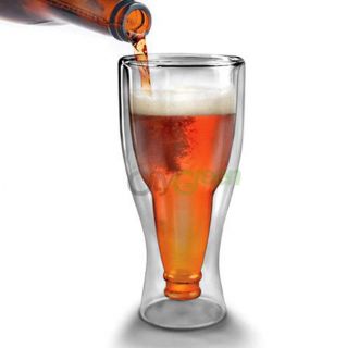  Down Happy Flip Double Layer Beer Glass Water for Glass 952