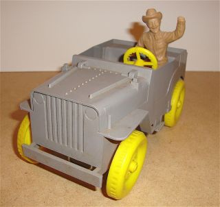 1950s Ideal Roy Rogers Nelly Belle Jeep Pat Brady Driver Figure