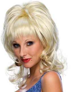 Womens Blonde Country Singer Cowgirl Dolly Parton Wig