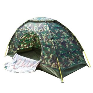 Single Person Camouflage Camping Hiking Traveling Light Dome Tent