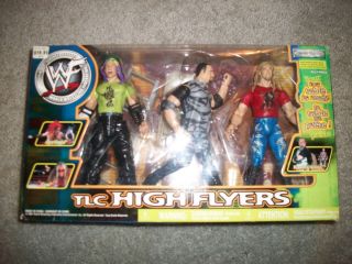 WWE WWF JEFF HARDY BUBBA RAY DUDLEY EDGE TLC HIGH FLYERS JAKKS 2001