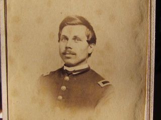  Iowa Infantry Officer Wounded at Fort Donelson CDV Photograph