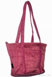 Donna Sharp Quilted Raspberry Ice Leah Tote Handbag New