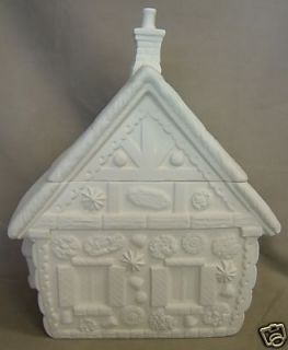  Bisque Cookie Jar Ginger Bread House Duncan Mold 545A U Paint