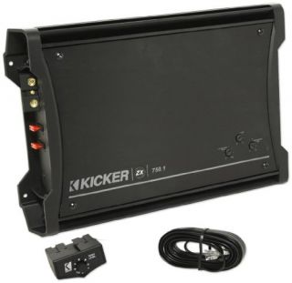 Kicker Car Audio 1 MDF Dual 10 Subwoofer Box Enclosure ZX750 1 Amp