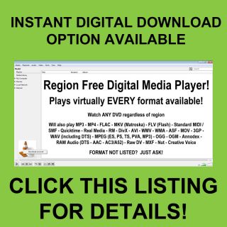 Region Free Media Player ANY Blu Ray DVD AVI DIVX  MP4 Stream
