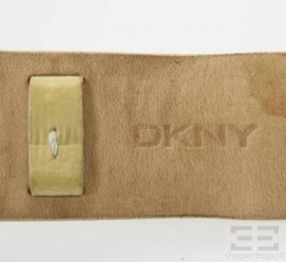 DKNY Donna Karan New York Gold Leather & Stainless Steel Watch