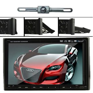 DOUBLE DIN 7 IN LCD TOUCHSCREEN CAR DVD CD MP4 PLAYER BT RADIO iPOD TV