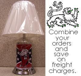 Confederate States Table Lamp Rebel Pride Ole Miss New