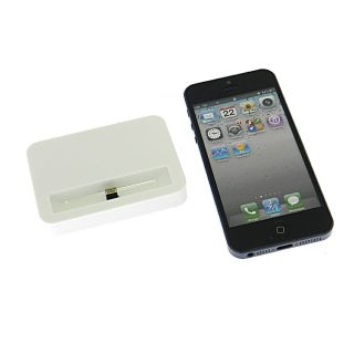  Charger Cradle Mount Dock Docking Station Apple iPhone 5 White