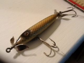 Antique Heddon DOWAGIAC Minnow FISHING LURE * w/ Box & price list