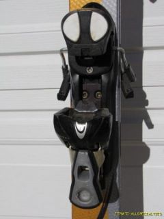 Preowned Head Monster Shaped Downhill Skis with Salomon Bindings 177