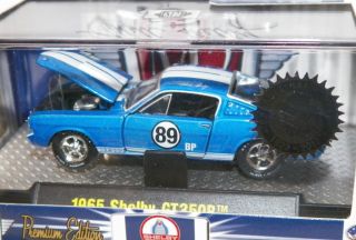 M2 Machines 1965 Shelby GT350R Carol Shelby Tribute Release Blue Ford