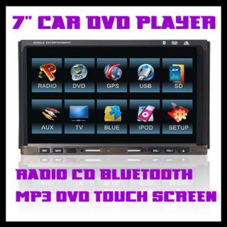 Double DIN 7 Car DVD Player GPS Navi Stereo Video